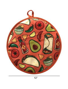 Calentador de Tortillas ZUYYON 30 cm Aislante Microondas Aguacate 2