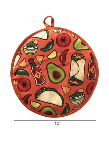 Calentador de Tortillas ZUYYON 30 cm Aislante Microondas Aguacate