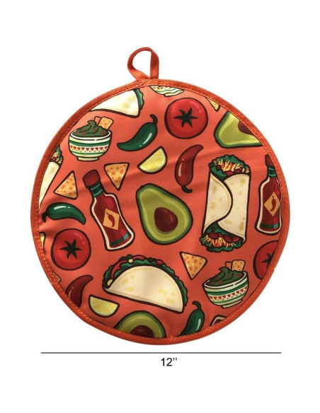 Calentador de Tortillas ZUYYON 30 cm Aislante Microondas Aguacate