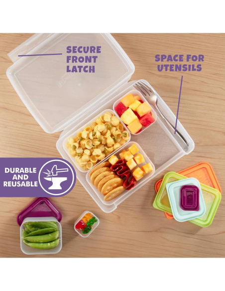 Caja de Almuerzo Bento Bentology 5 Contenedores A Prueba de Fugas