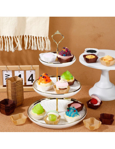 Forros de Cupcake Cuadrados Desechables Layhit - 900 Pcs