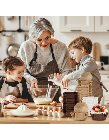 Forros de Cupcake Cuadrados Desechables Layhit - 900 Pcs