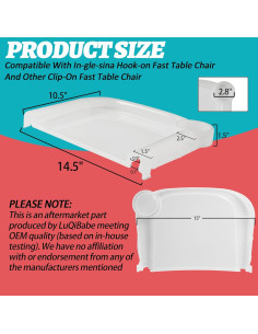 Bandeja de Comedor Portátil LuQiBabe para Bebés Transparente 2