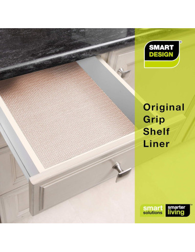 Forro de Estante Smart Design 30 cm x 4.57 m Taupe Antideslizante