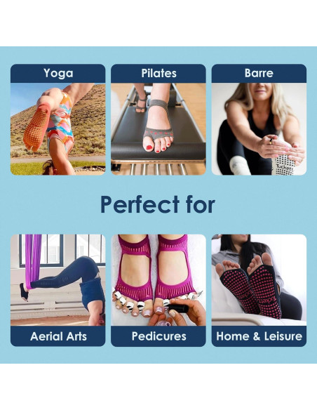 Calcetines Antideslizantes Tucketts Sin Dedos para Mujeres 6-13