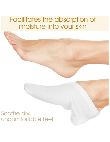 Calcetines Hidratantes Sin Dedos CIATBYYJ - 6 Pares para Talones Agrietados