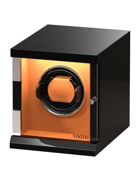 Enrollador de Reloj Automático VANTENT Negro con USB Tipo-C