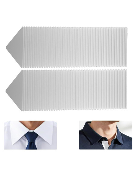 Permanentes para Cuellos de Camisas Kelyva 120PCS PVC Transparente