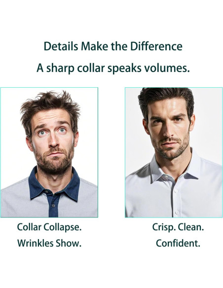 Permanentes para Cuellos de Camisas Kelyva 120PCS PVC Transparente