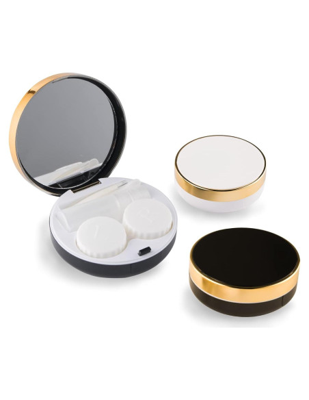 Estuche de Lentes de Contacto Rinetics 4 en 1 - Blanco, Portátil