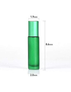 Paquete de 5 botellas de vidrio esmerilado 10ml USRommaner 2