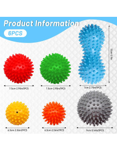 Juego de 6 Pelotas de Masaje IKKAB para Alivio Muscular 2