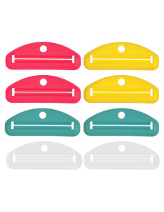 8 Exprimidores de Tubos Healeved para Pasta de Dientes y Cosméticos