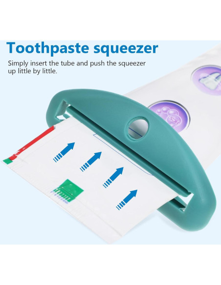 8 Exprimidores de Tubos Healeved para Pasta de Dientes y Cosméticos