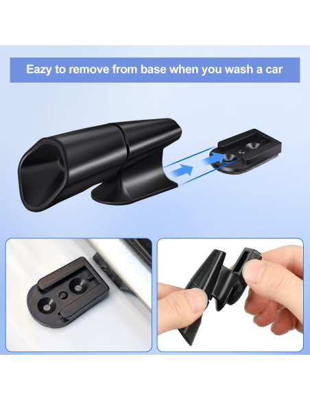 Silbatos para Ciervos Frienda 10 Pcs Ultrasonido Negro