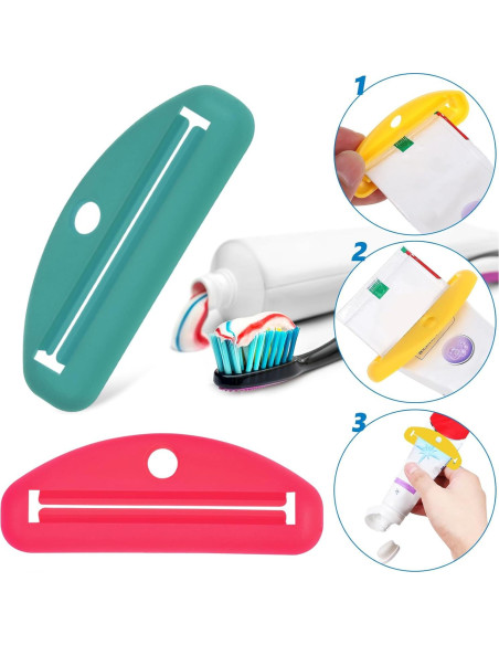8 Exprimidores de Tubos Healeved para Pasta de Dientes y Cosméticos