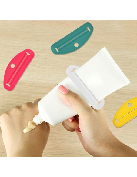 8 Exprimidores de Tubos Healeved para Pasta de Dientes y Cosméticos