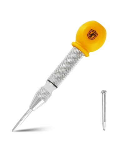 Martillo Automático MulWark 12.7 cm Acero con Resorte y Punta Reemplazable