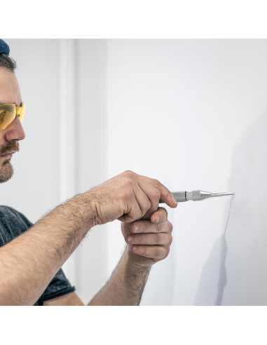 Martillo Automático MulWark 12.7 cm Acero con Resorte y Punta Reemplazable