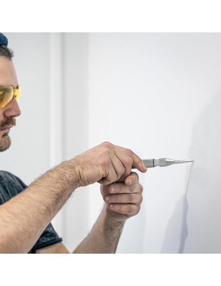 Martillo Automático MulWark 12.7 cm Acero con Resorte y Punta Reemplazable