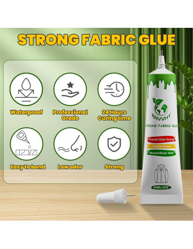 Pegamento para Tela RMIYA 60ml Adhesivo Transparente Super Fuerte