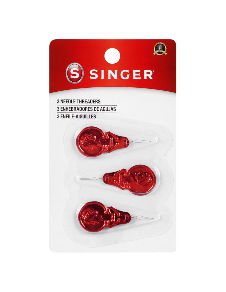 Enhebradores de Agujas SINGER 00058 Metal Juego de 3