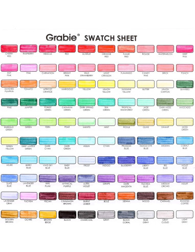 Juego de 100 Marcadores de Dibujo Grabie Doble Punta Multicolor