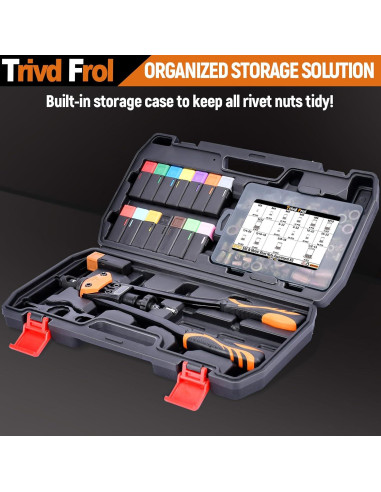 Kit Herramienta de Tuerca Remachada Trivd Frol 16" 281 Piezas