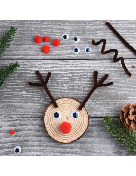 Juego de Manualidades de Navidad CHRORINE 830 Pcs Chenille