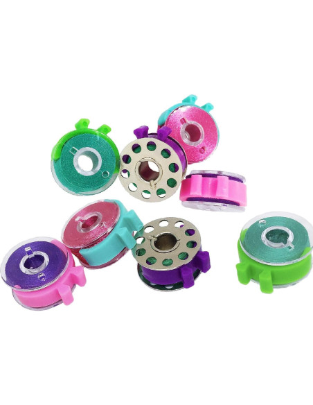 Conjunto de 12 Sujetadores de Bobinas PeavyTailor - Clips Organizador de Hilo