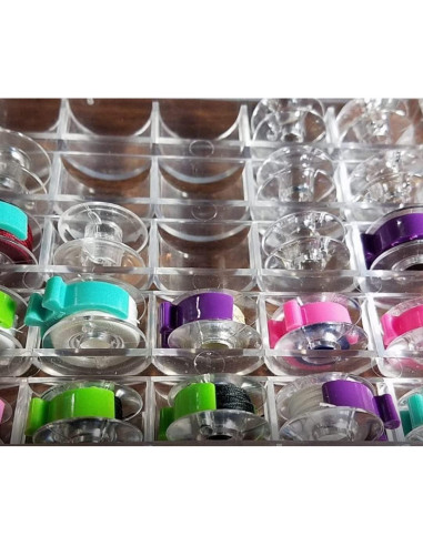 Conjunto de 12 Sujetadores de Bobinas PeavyTailor - Clips Organizador de Hilo