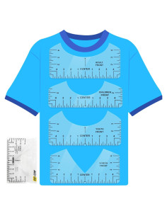 Reglas de Alineación para Camisetas AKEYDIY - 4 Pcs PVC