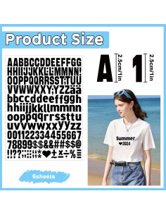 Juego de Letras Termoadhesivas Metsyth 1044 Piezas Negro 2