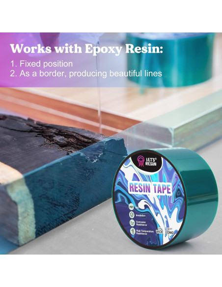 Cinta de Resina LET'S RESIN 5.08 cm x 32.92 m Alta Temperatura