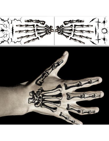 Tatuajes Faciales de Halloween ENYACOS - Payaso, Zombie, Heridas