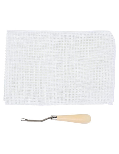 Kit de Gancho de Cerrojo Fayelume 50x50cm con Tela de Malla