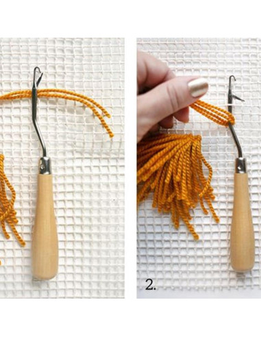 Kit de Gancho de Cerrojo Fayelume 50x50cm con Tela de Malla