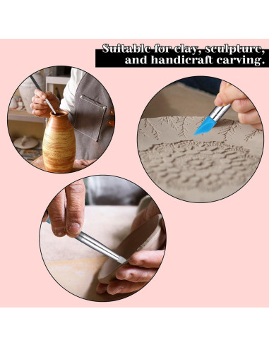15 Herramientas de Escultura de Arcilla de Silicona FdcZeyxior