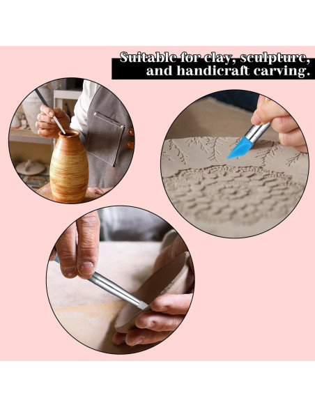 15 Herramientas de Escultura de Arcilla de Silicona FdcZeyxior