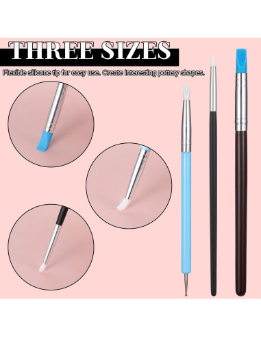 15 Herramientas de Escultura de Arcilla de Silicona FdcZeyxior