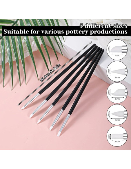 15 Herramientas de Escultura de Arcilla de Silicona FdcZeyxior