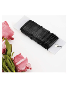 Alambre Floral Hotop 34.7m Negro 22 Gauge para Manualidades