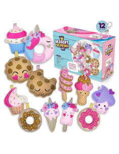 Kit de Costura para Niños CRAFTILOO - 12 Proyectos de Fieltro