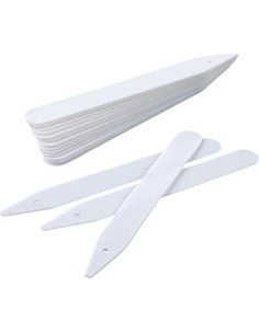 Etiquetas de Plástico Gruesas KINGLAKE 100 Pcs 11.9 cm Blancas 2