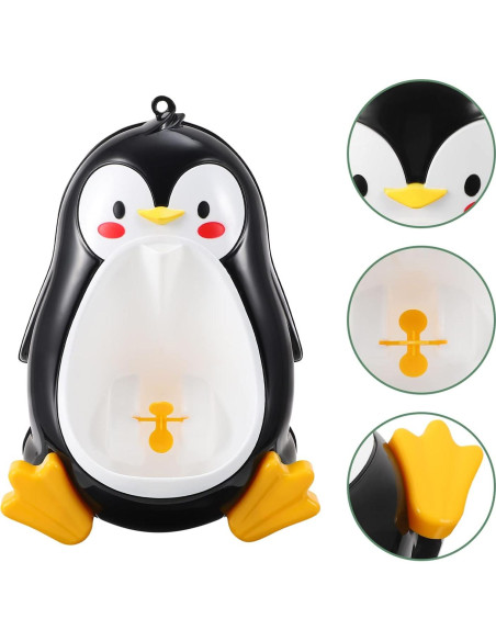 Orinal Entrenador de Orina Beavorty Negro para Niños