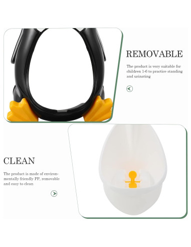 Orinal Entrenador de Orina Beavorty Negro para Niños