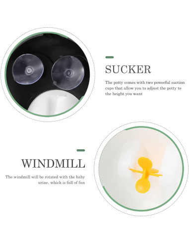 Orinal Entrenador de Orina Beavorty Negro para Niños