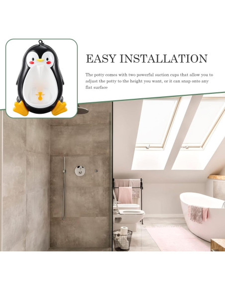 Orinal Entrenador de Orina Beavorty Negro para Niños