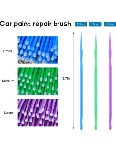 3 Pinceles de Reparación de Pintura YTFRL - 1.5mm, 2mm, 2.5mm 2