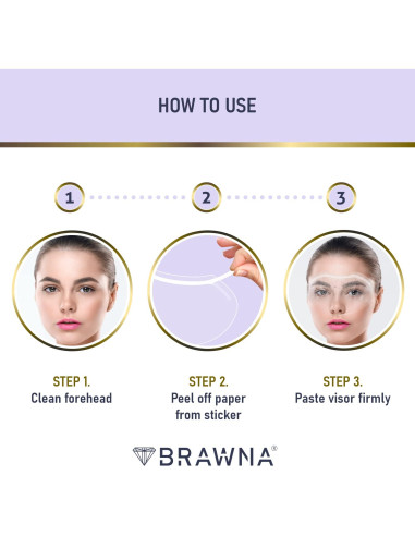 Visores Protectores para Ducha BRAWNA - 50 Piezas Hipoalergénicos